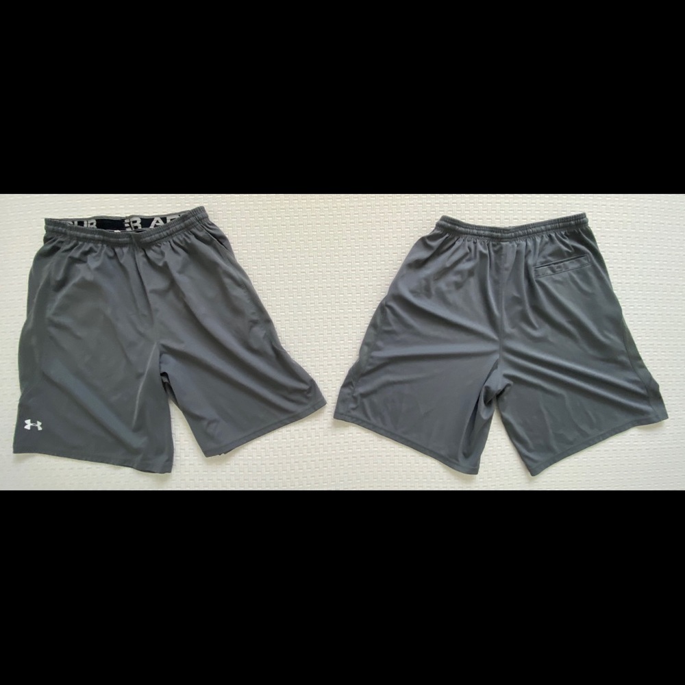 Gray Under Armour UA Team Coaches Short